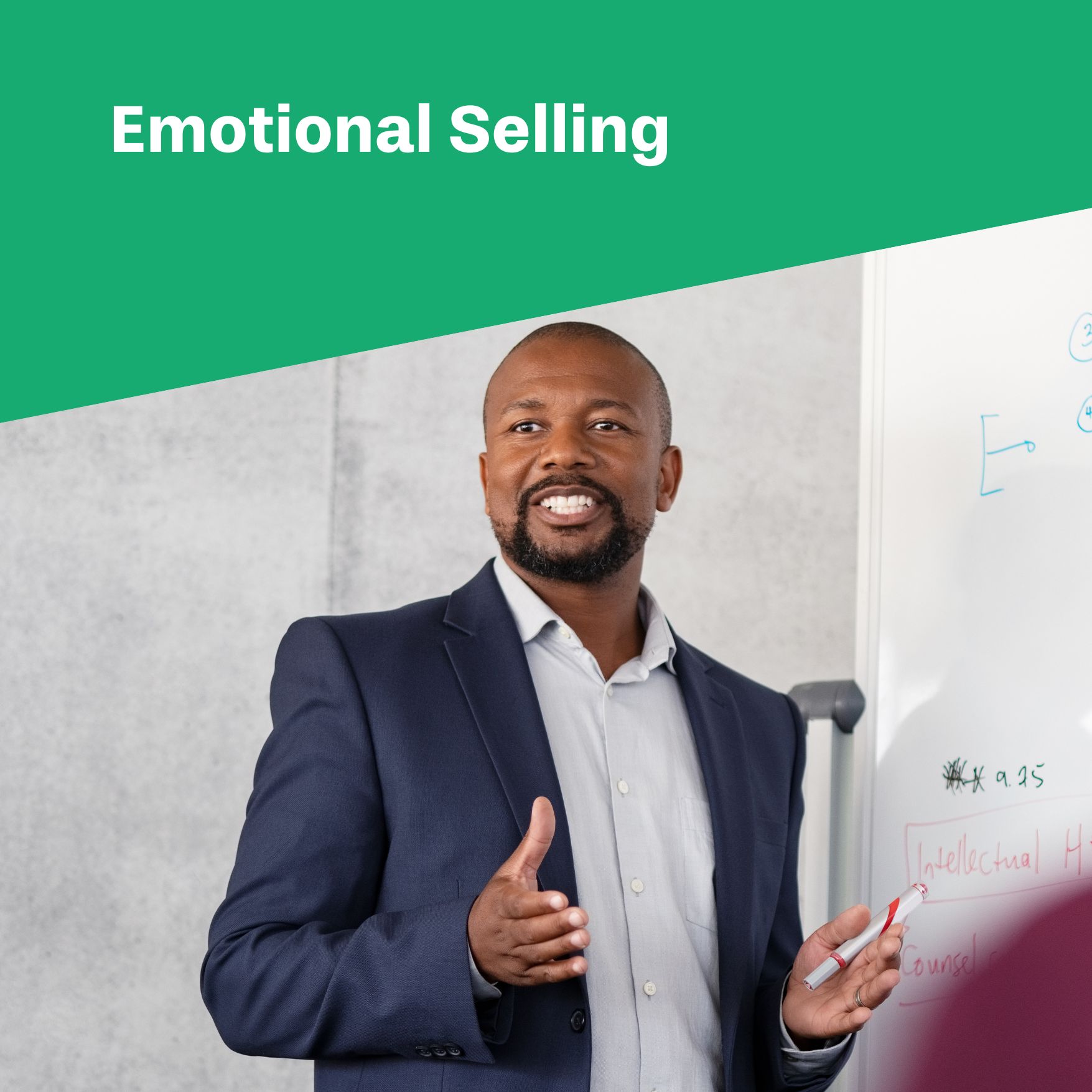 Ein Mann im Training für Emotional Selling